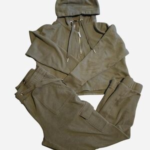 Calvin Klein Olive Green Cargo Jogger Set